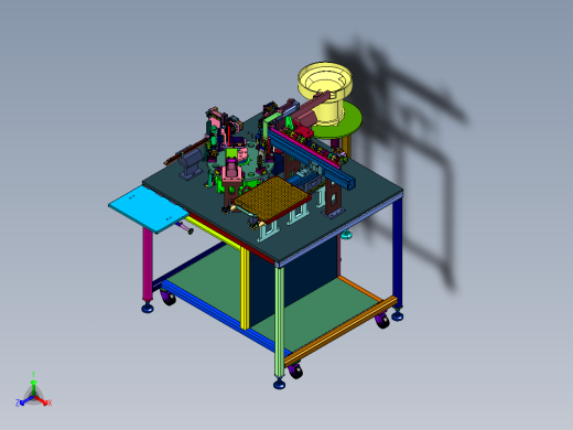 散装LED胶座自动组装机正等轴测缩略图