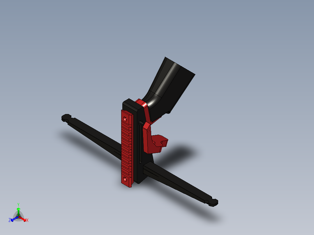 B29 Pistol Crossbow (With Optional Slide Stock)弩正等轴测图