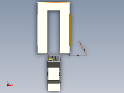 分离式机器床椅设计-含三维catia图前视缩略图