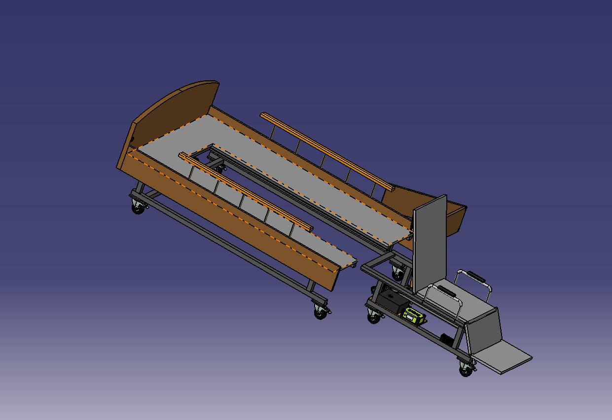 分离式机器床椅设计-含三维catia图
