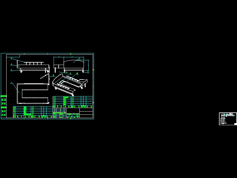 分离式机器床椅设计-含三维catia图