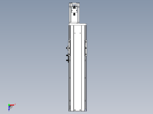 东锦丝杆传动-直线滑台模组DH102-C-L10-S250-BC-P400W-C3俯视缩略图