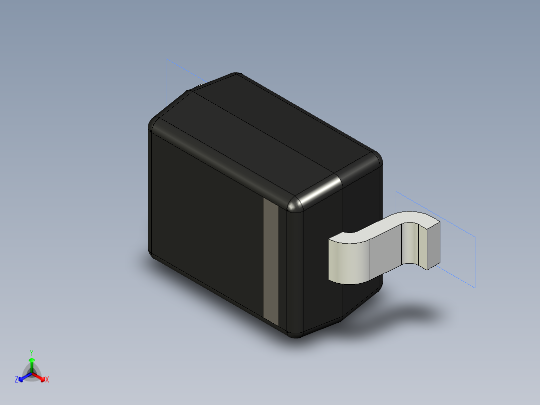 分立半导体元件封装-SC-76A正等轴测图