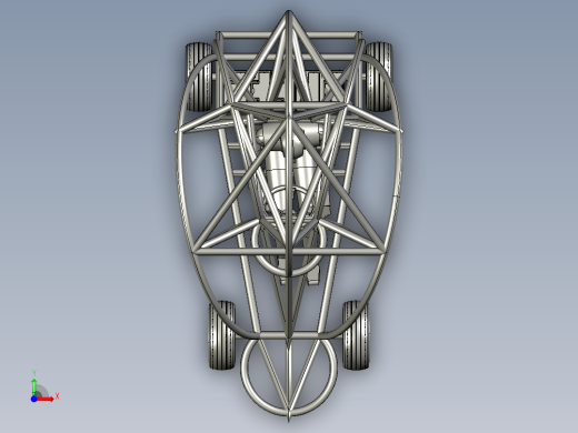 12-pandemic go-kart怪异的卡丁车钢结构模型3D图纸 STEP格式前视缩略图