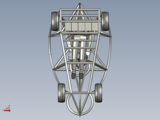 12-pandemic go-kart怪异的卡丁车钢结构模型3D图纸 STEP格式后视缩略图