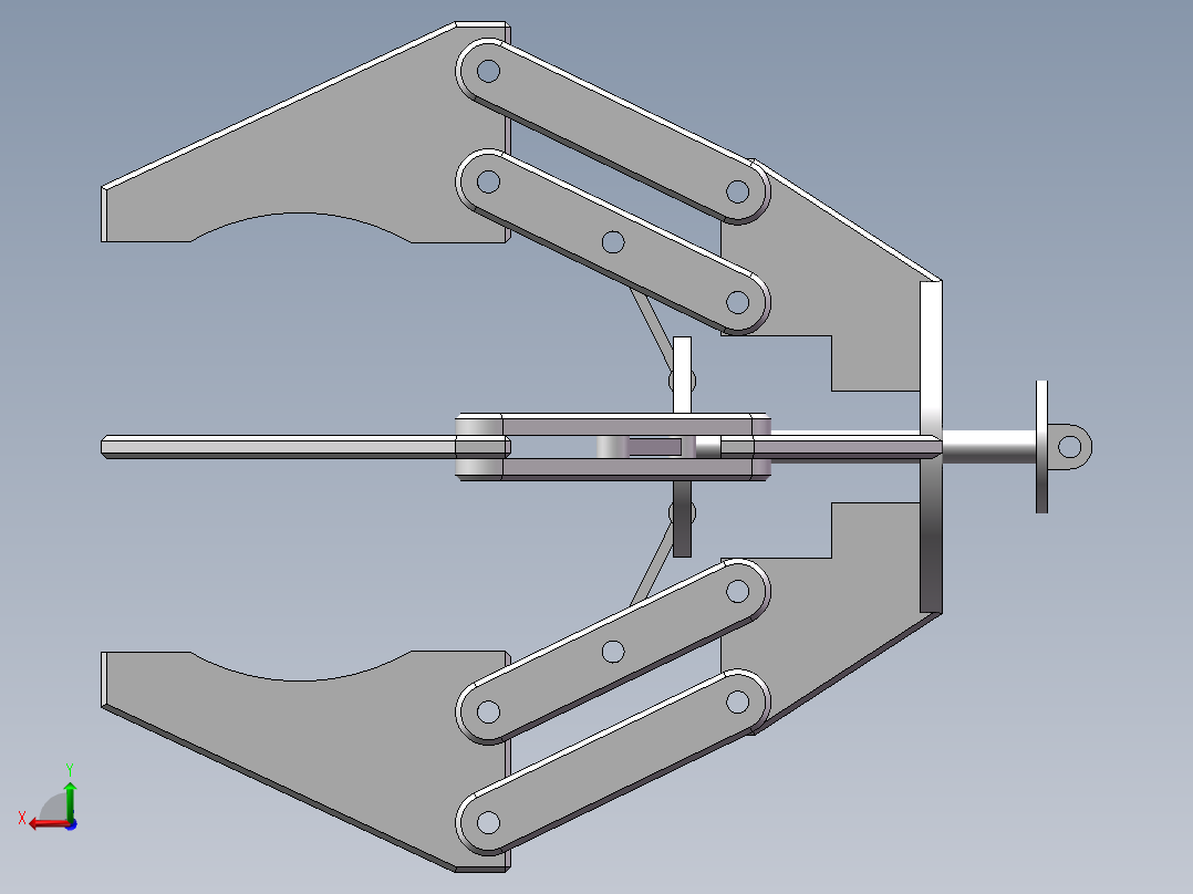 sw机械夹爪后视图