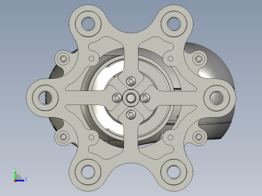GoPro三轴万向节云台造型3D模型图纸 STP格式左视缩略图