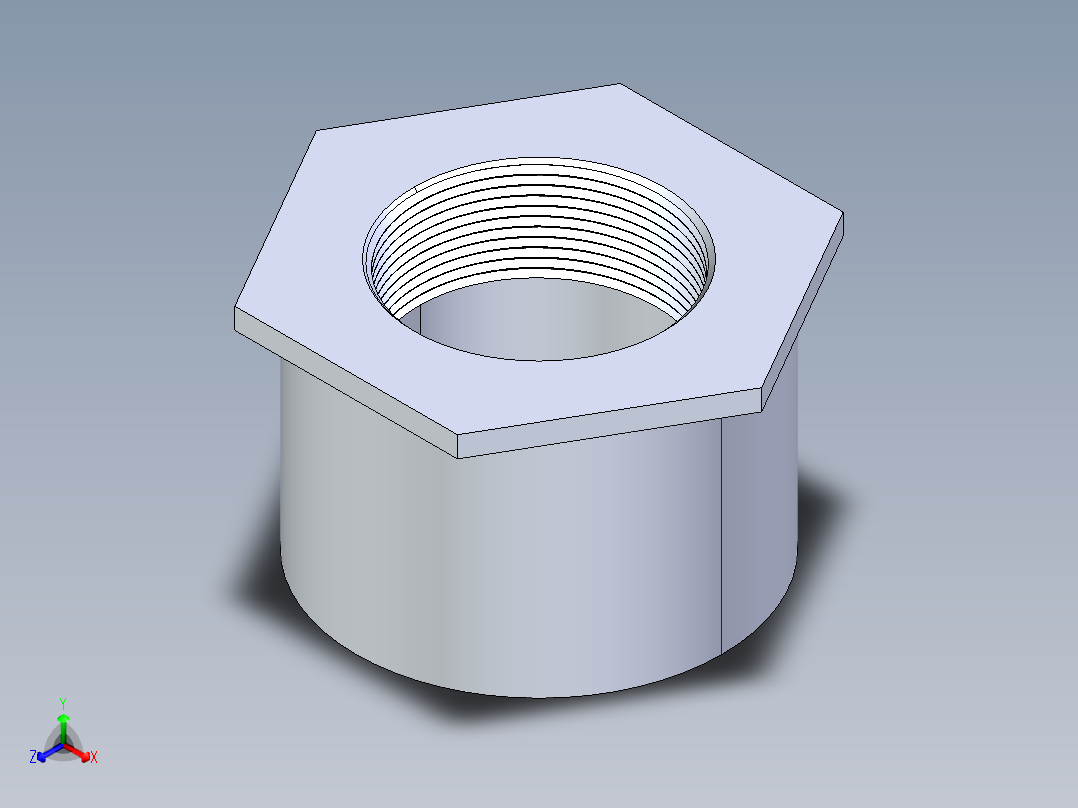 CPVC管件17-Sch80_ReducerBushing_FPTxSPIG_9838-338_3in x 2in主视图