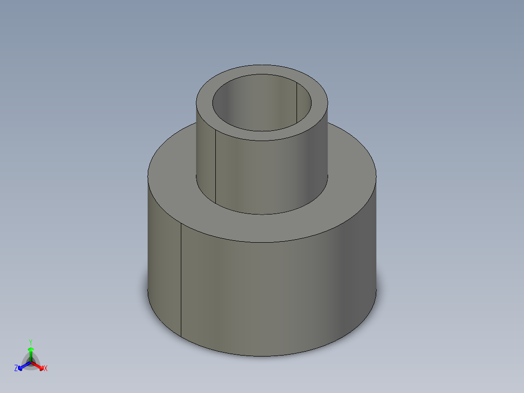 船舶管路系统SeaCor_ReducerCoupling_SxS_37J129249_2in x 1in主视图
