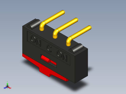 迷你直角滑动开关，宽10毫米x高2.5毫米