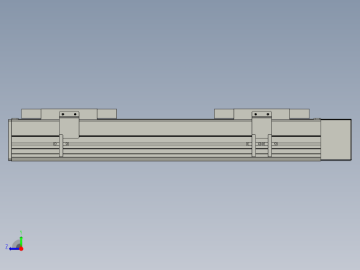 直线模组WG-LHC12-S300-L设计图纸右视缩略图