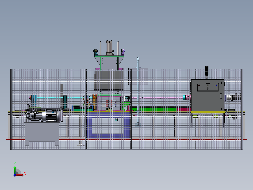 数控冲压专用机床sw17前视图