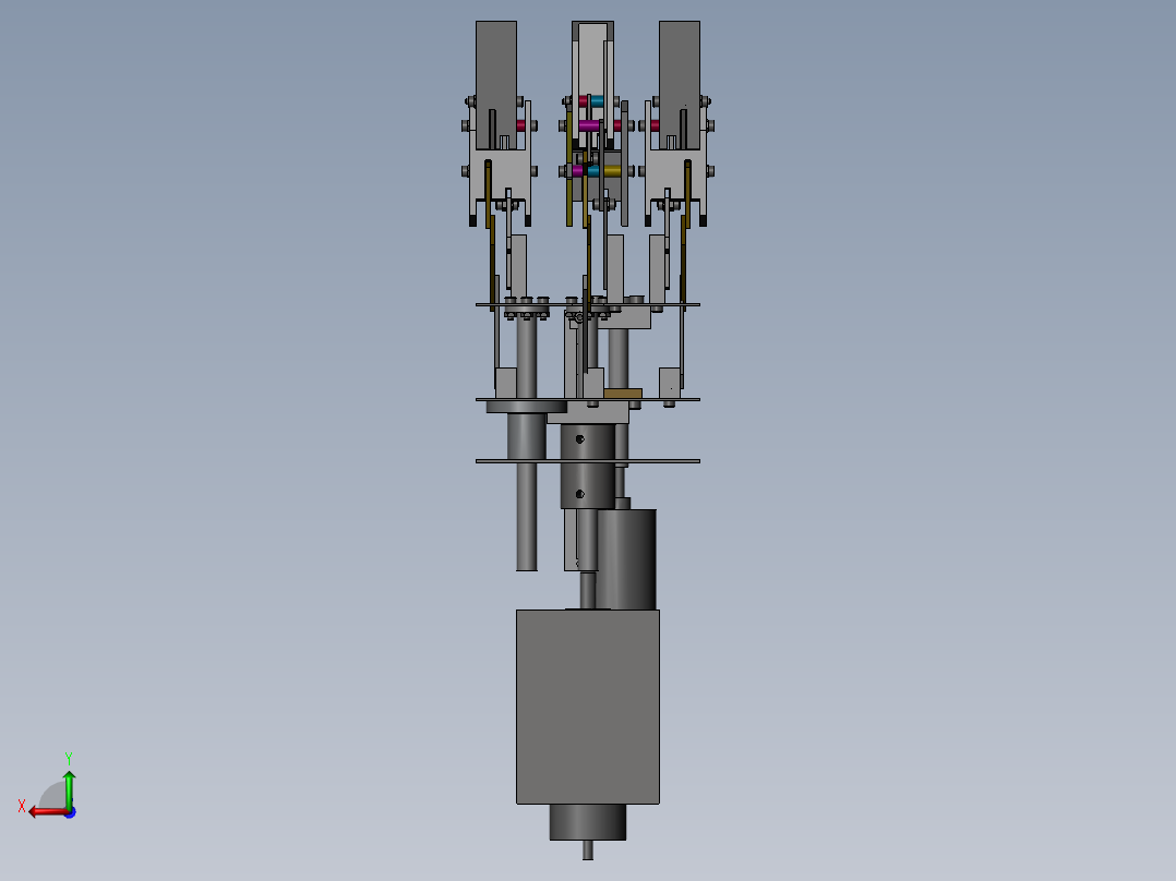 机械型夹持器（需要特征识别）后视图