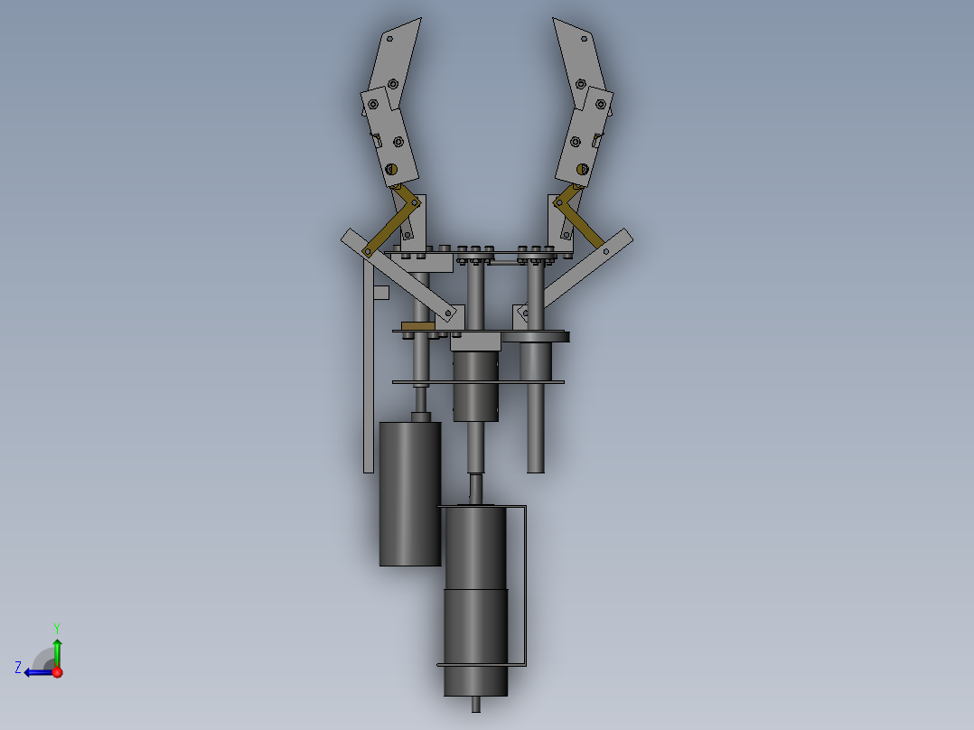 机械型夹持器（需要特征识别）右视图