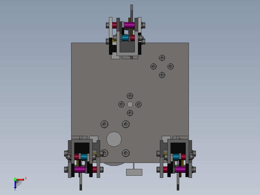 机械型夹持器（需要特征识别）俯视图
