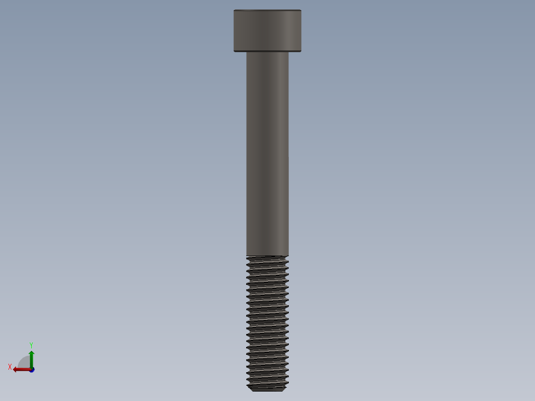 Screw_DIN_912_M10x80_A2.SLDPRT公制内六角螺钉后视图