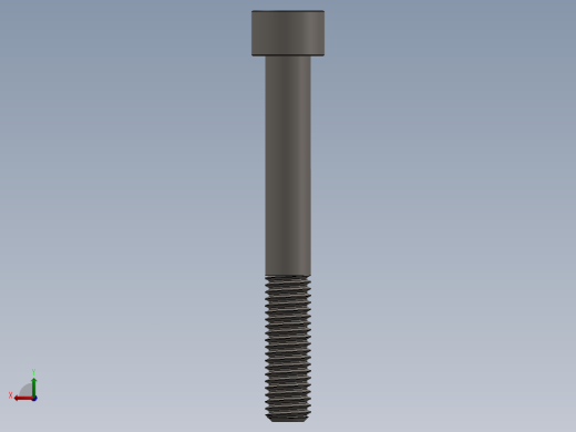 Screw_DIN_912_M10x80_A2.SLDPRT公制内六角螺钉后视缩略图