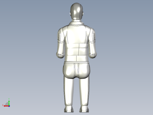 人物模型-人物男-坐后视缩略图