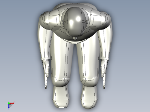 人物模型-人物男-坐俯视缩略图