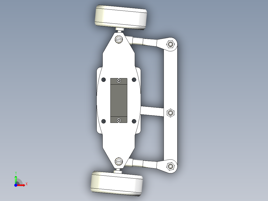玩具车头前视图