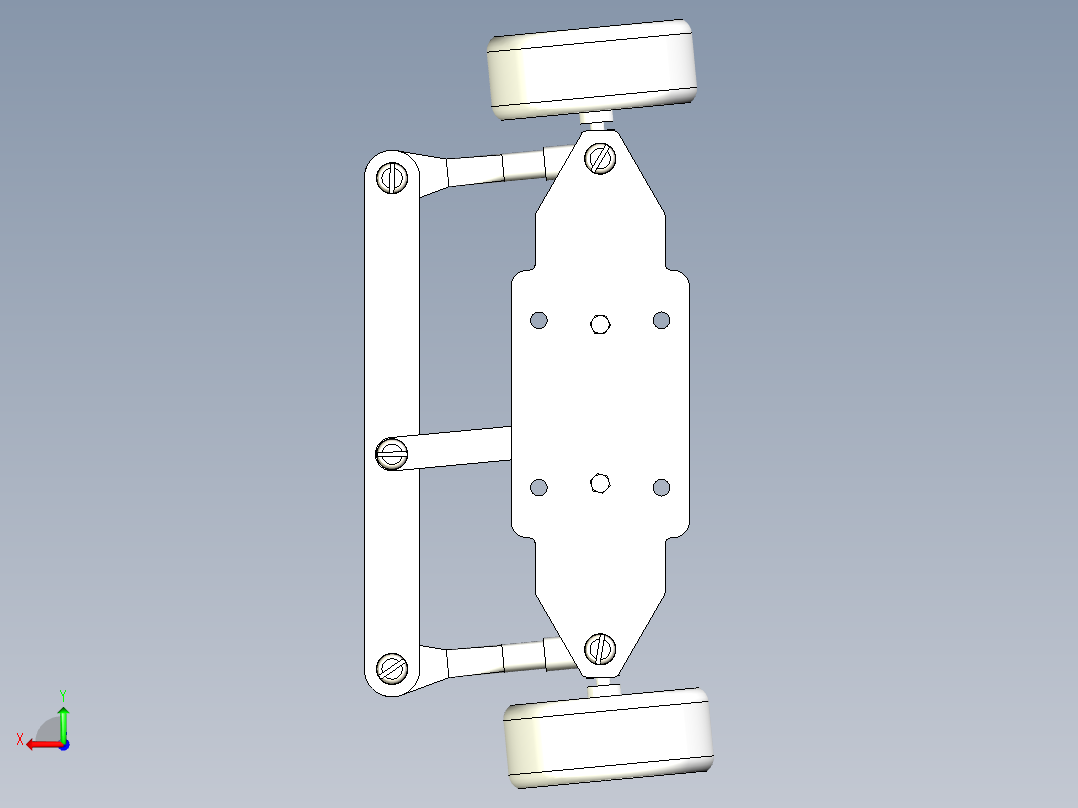 玩具车头后视图