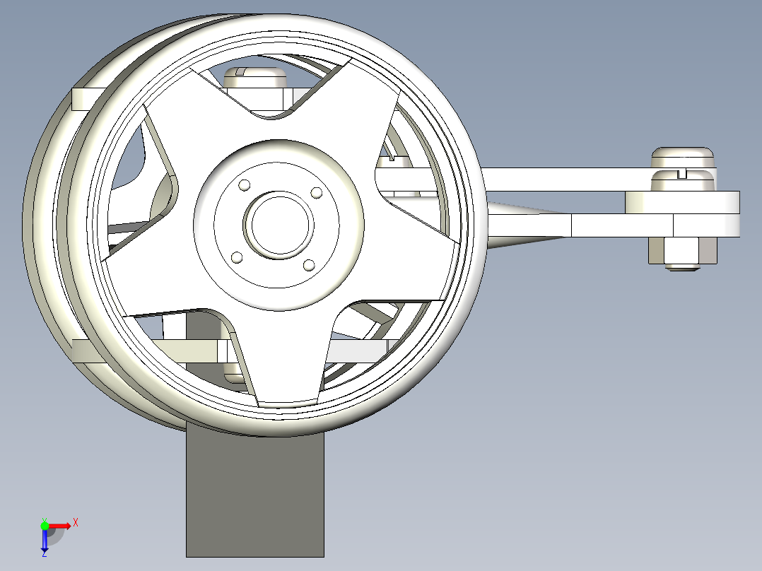 玩具车头俯视图