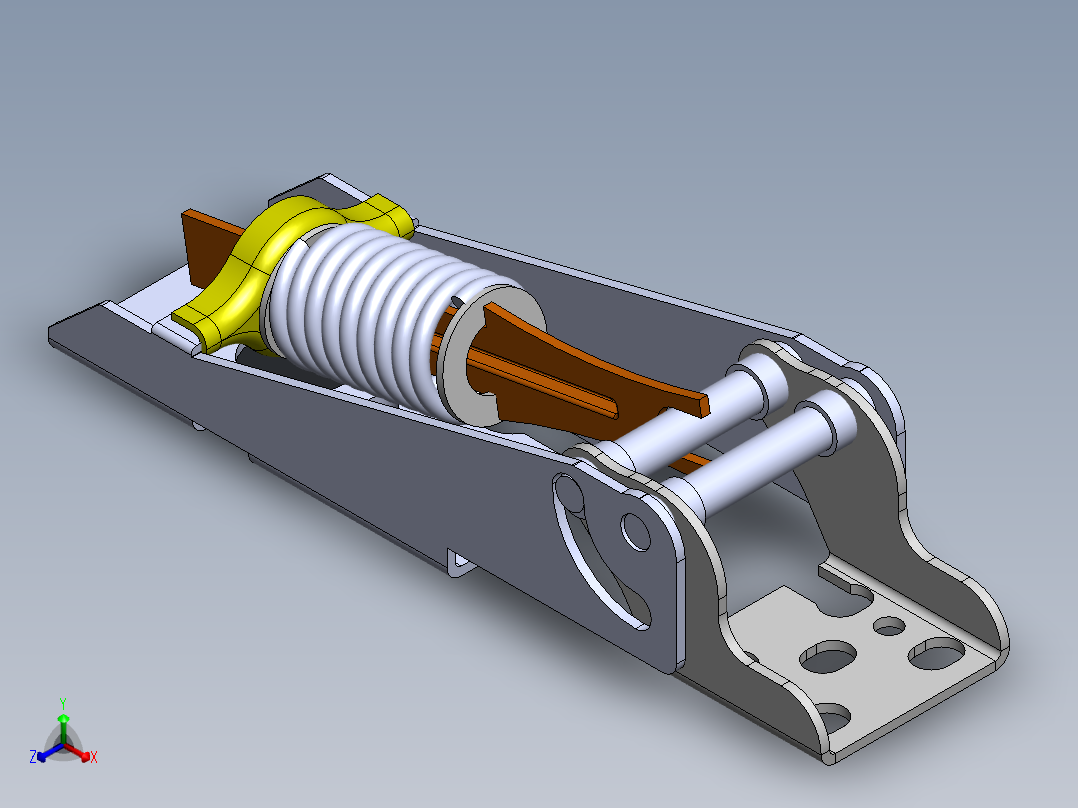 合页、铰链(34)正等轴测图