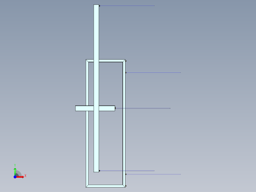 四方管天花吊灯前视缩略图
