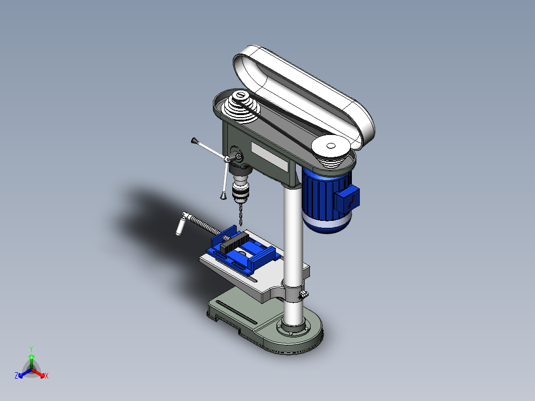 电钻(56)正等轴测图