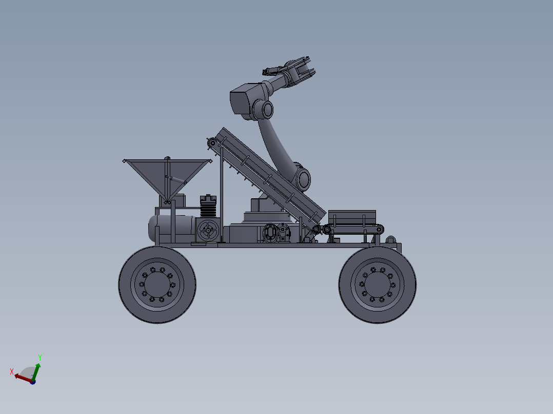 KF-2610 仓储货箱自动搬运机器人前视图