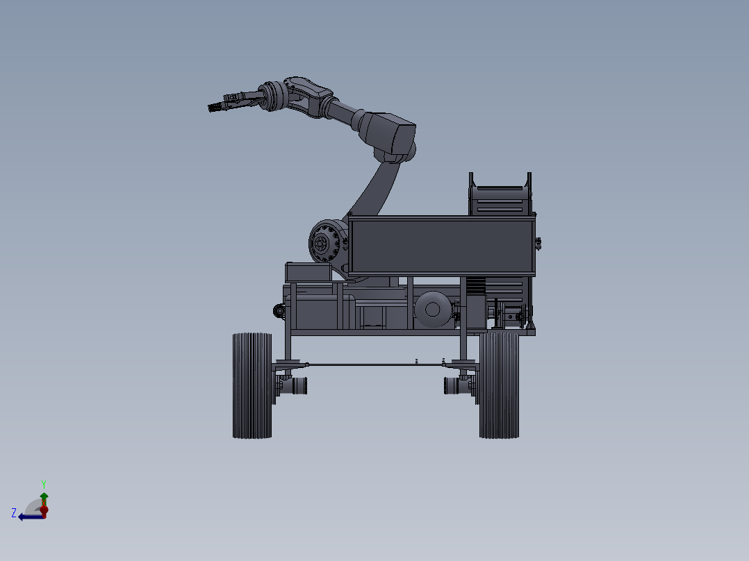 KF-2610 仓储货箱自动搬运机器人左视图