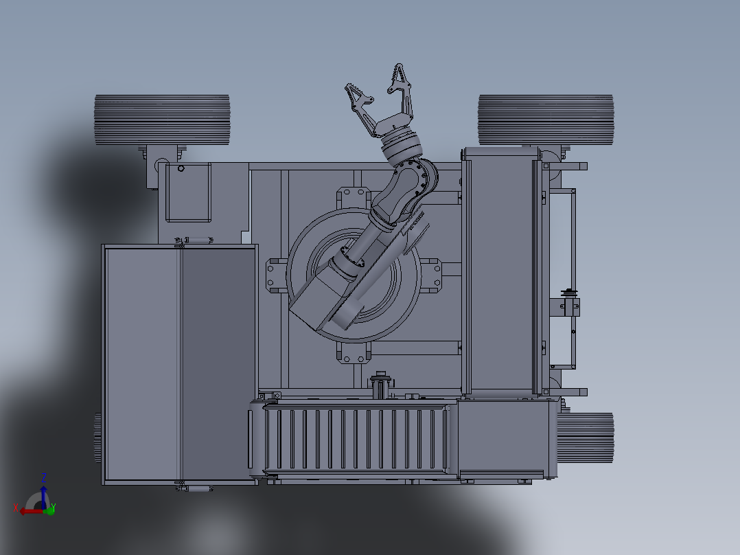 KF-2610 仓储货箱自动搬运机器人俯视图
