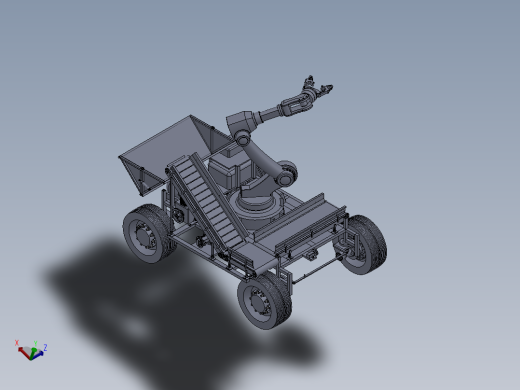 KF-2610 仓储货箱自动搬运机器人正等轴测缩略图