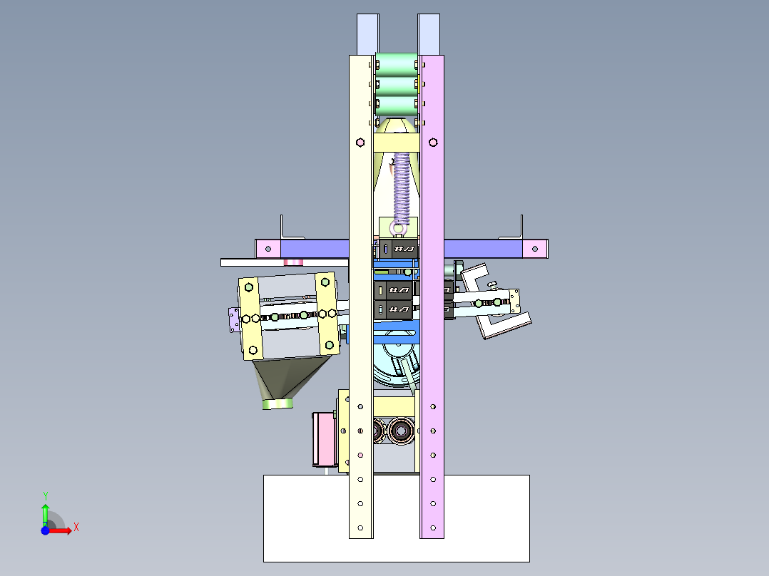 LL-3940 食品包装瓶自动理瓶机前视图