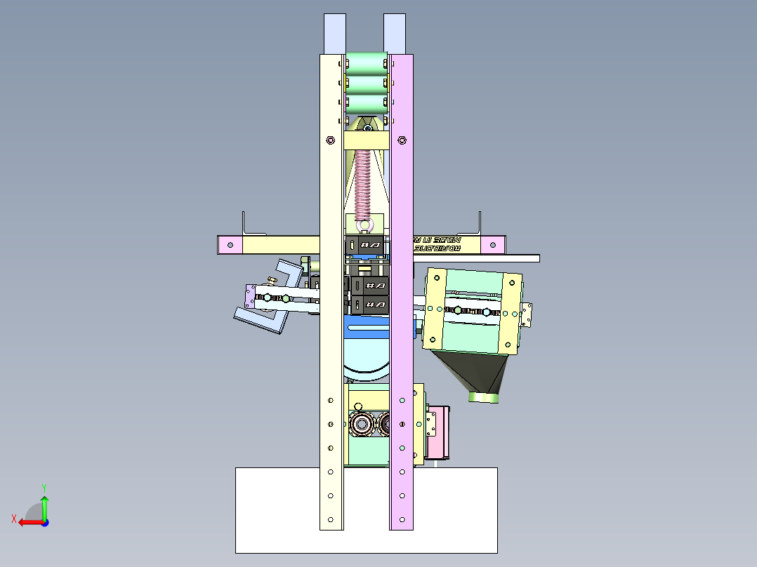 LL-3940 食品包装瓶自动理瓶机后视图