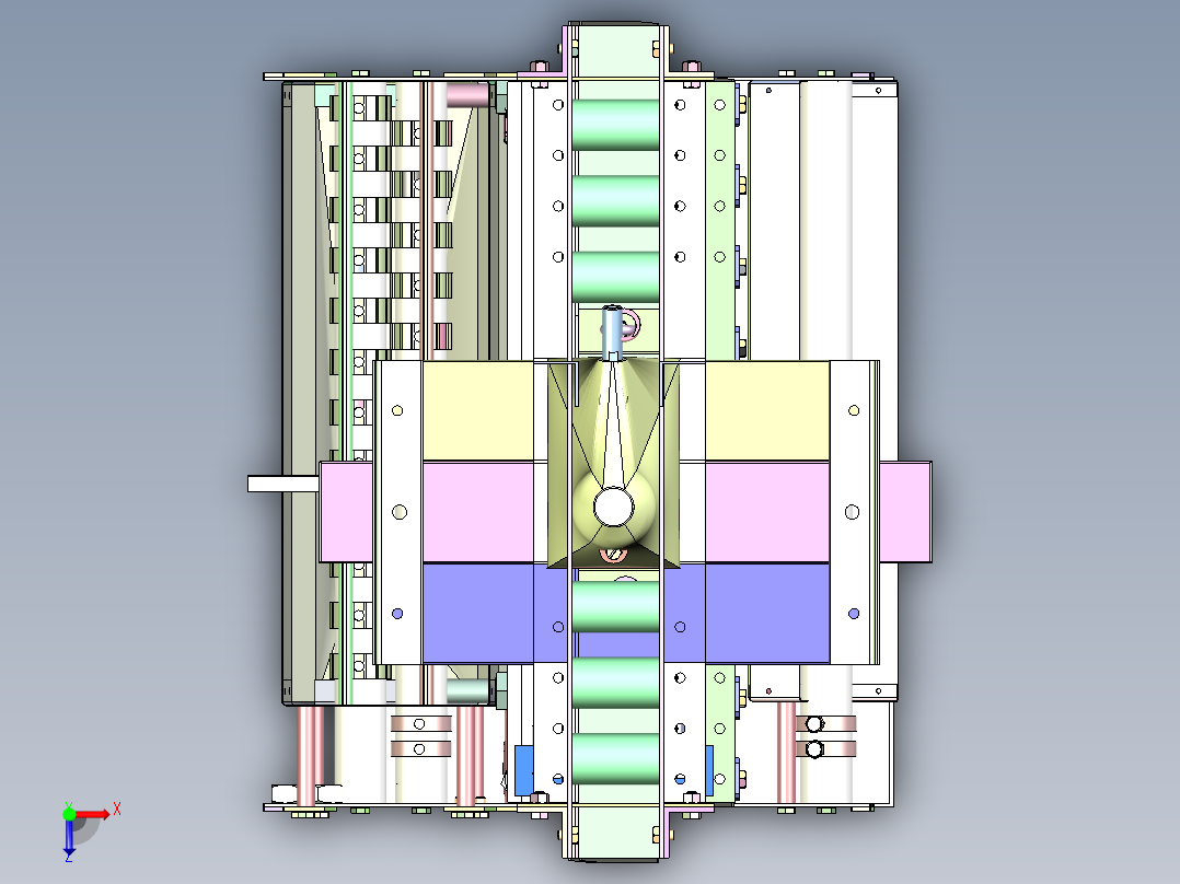 LL-3940 食品包装瓶自动理瓶机俯视图