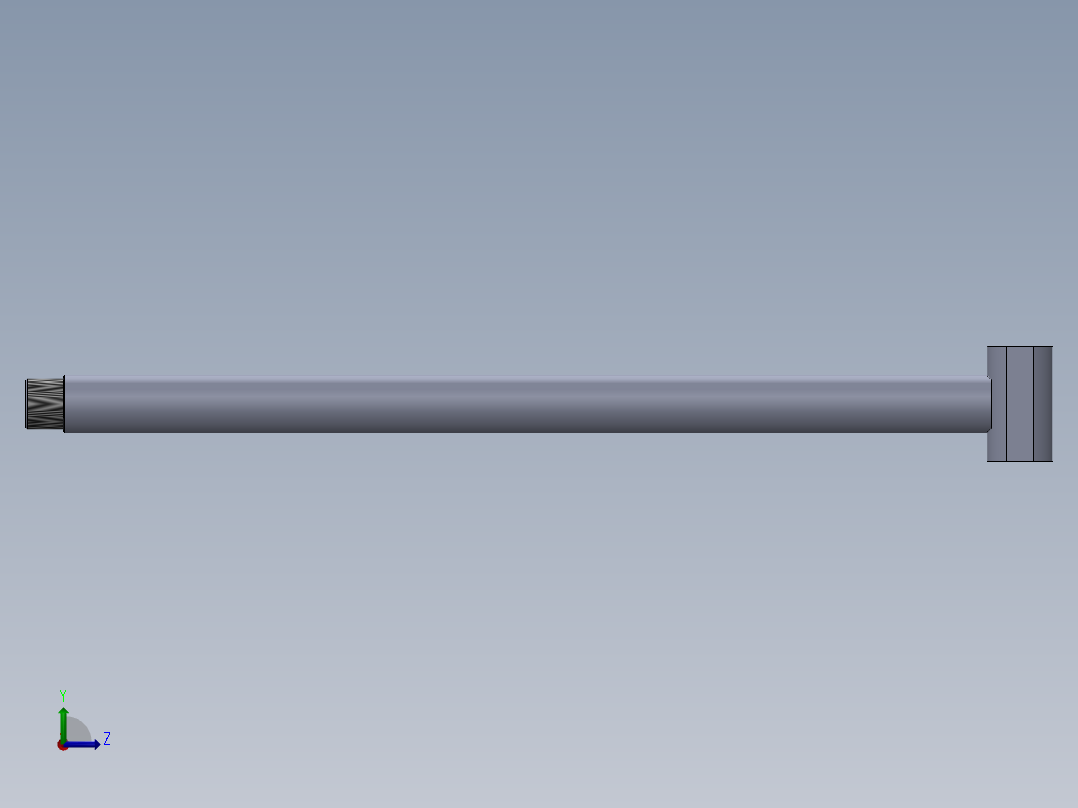 液压缸杆diameter-80-mm-length-1336-mm-1.snapshot.1左视图