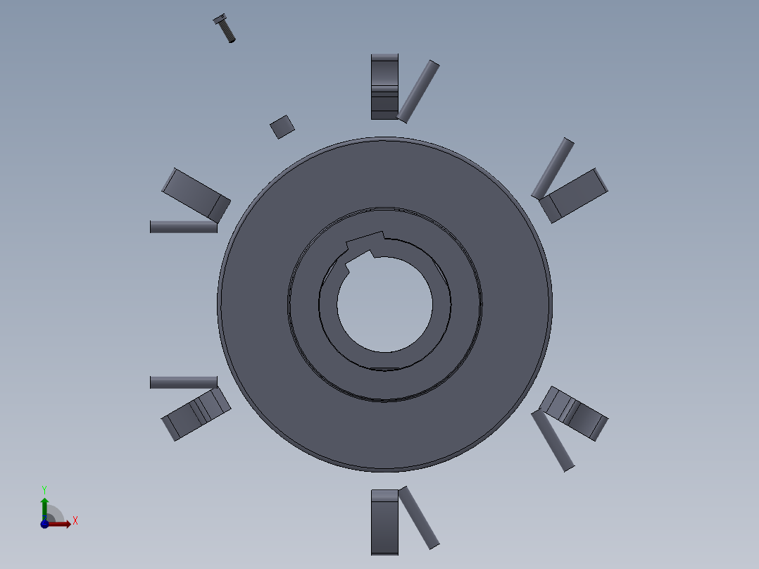 离合器(4)前视图