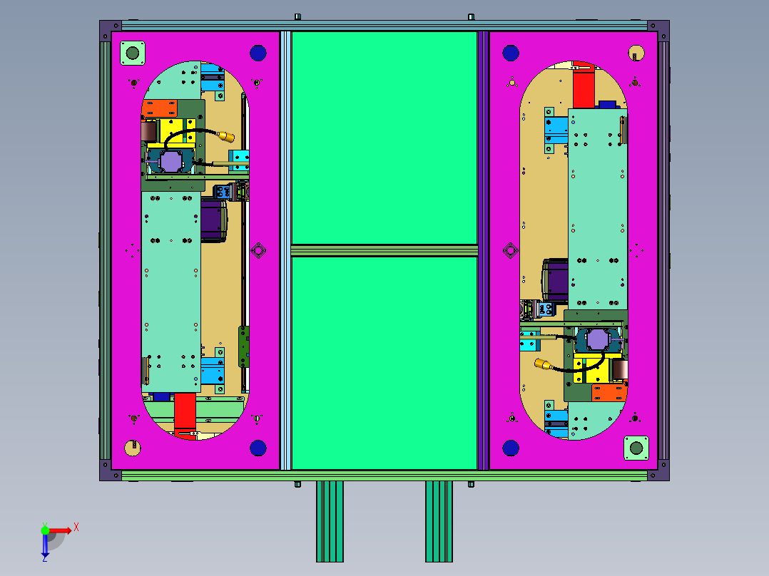 电芯动力模组焊接组装设备俯视图