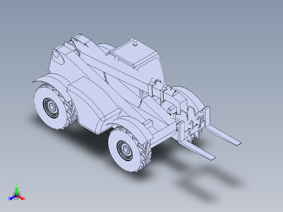 伸缩臂叉车SW模型