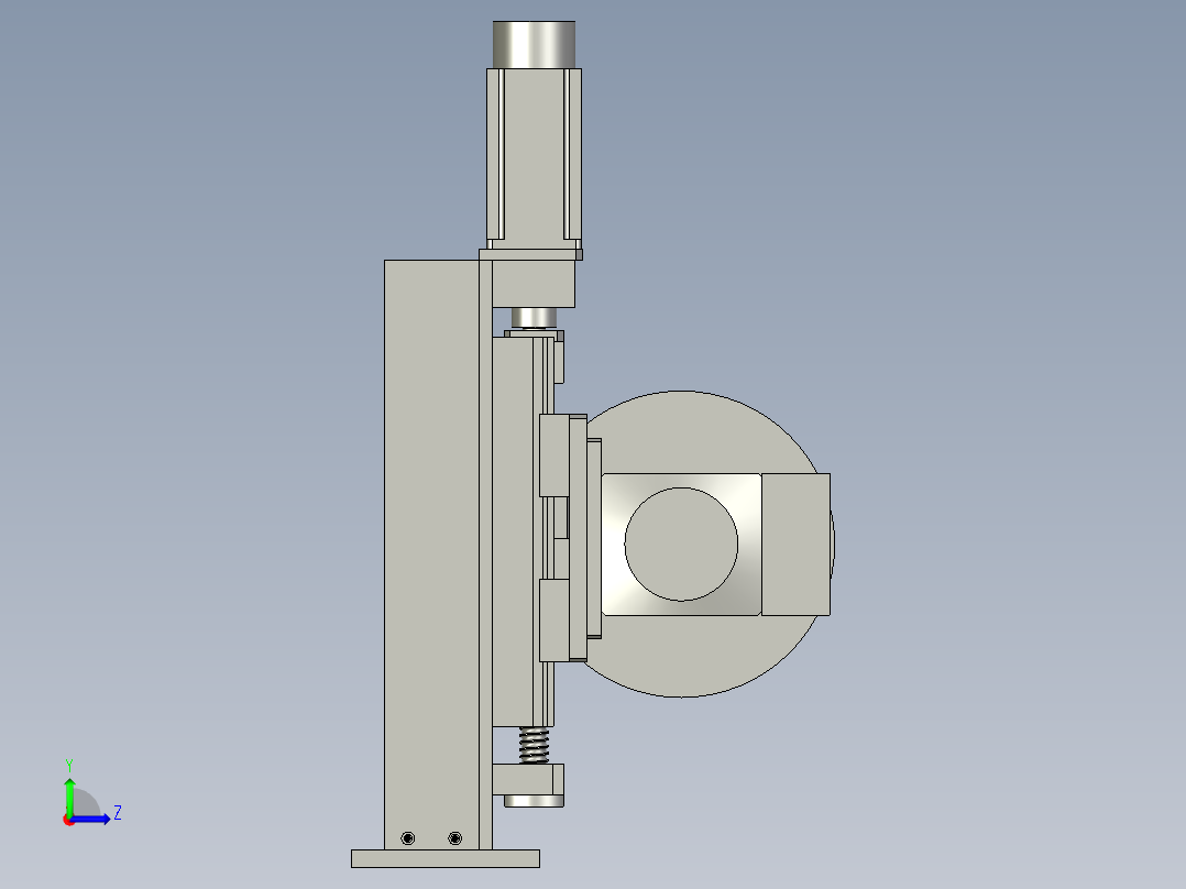 切割装置0左视图