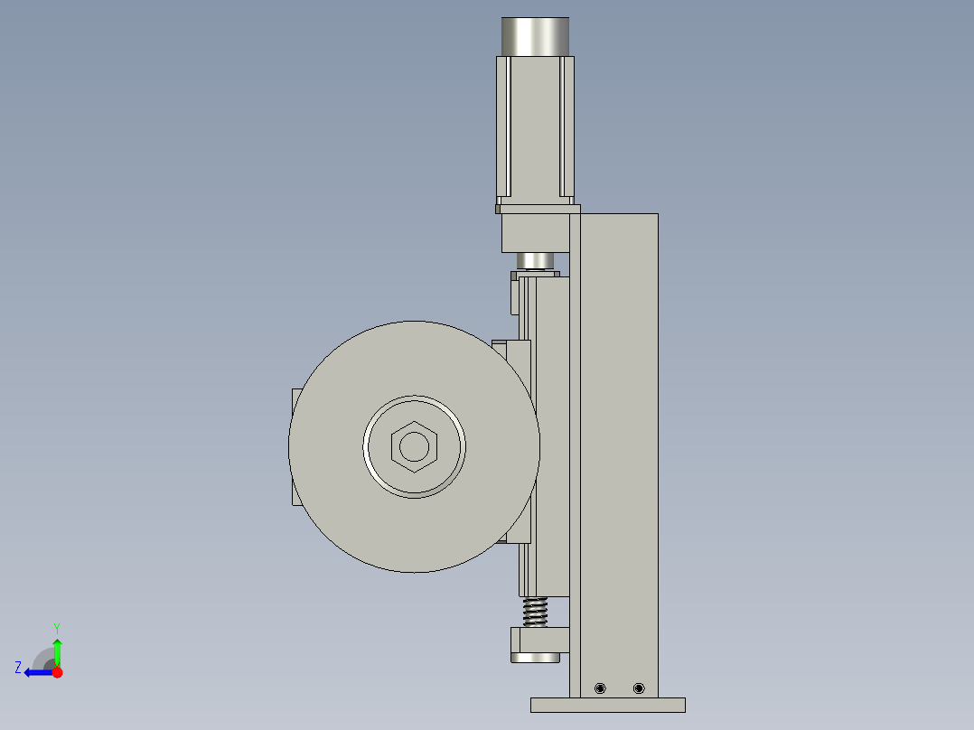 切割装置0右视图