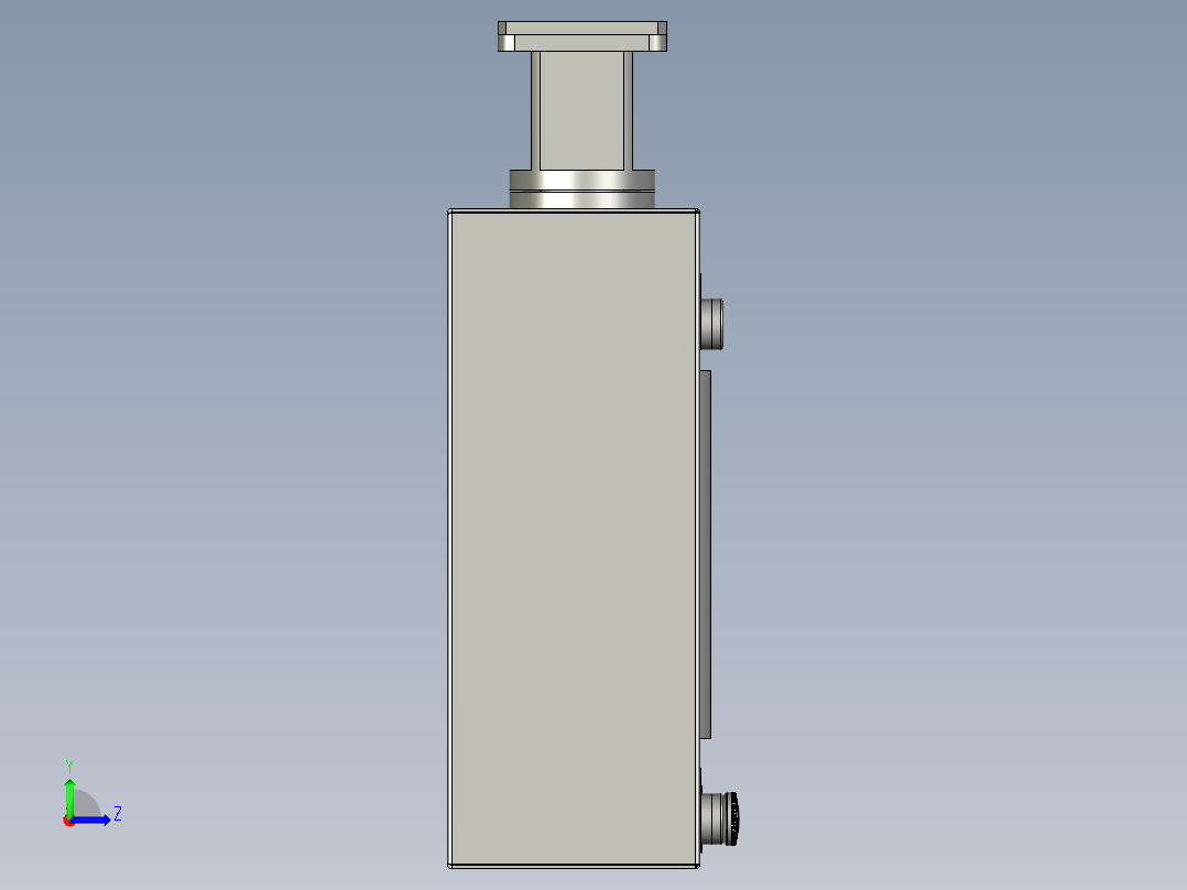 010400操作屏部件左视图