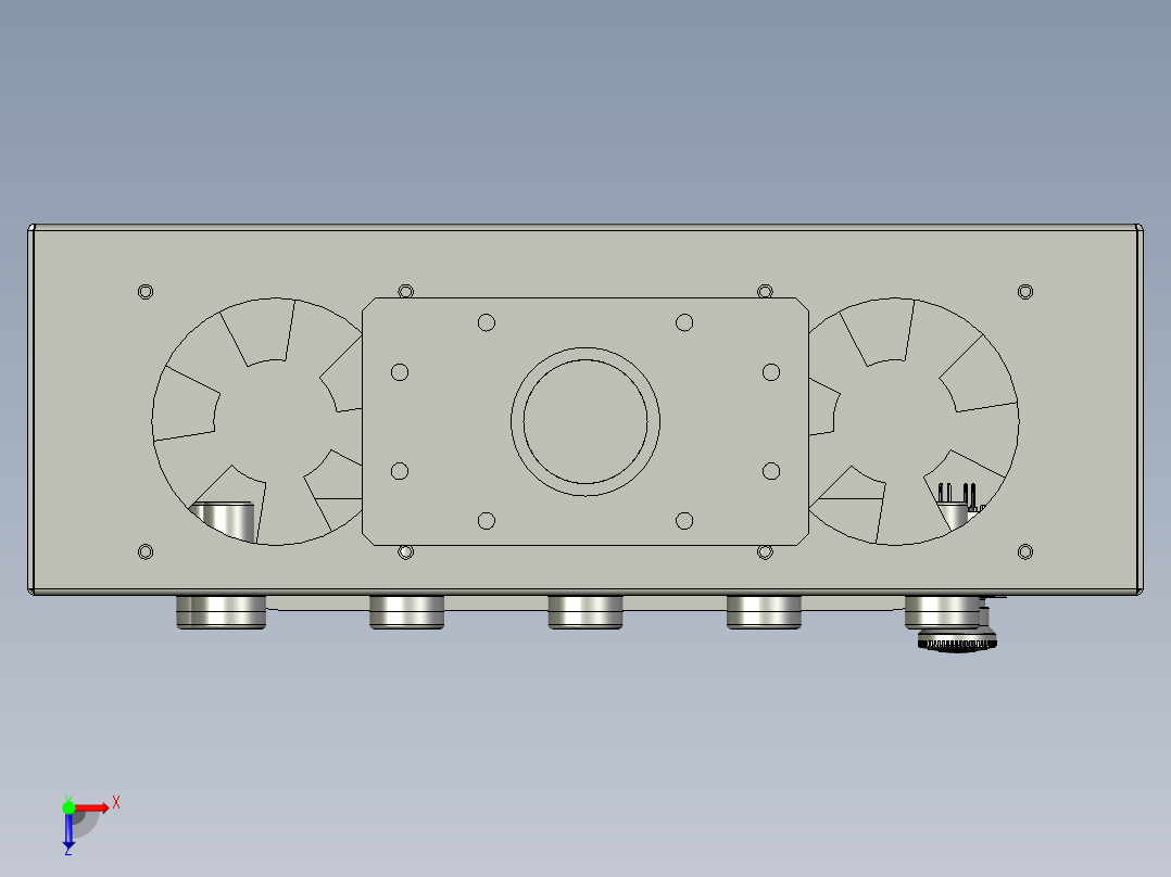 010400操作屏部件俯视图