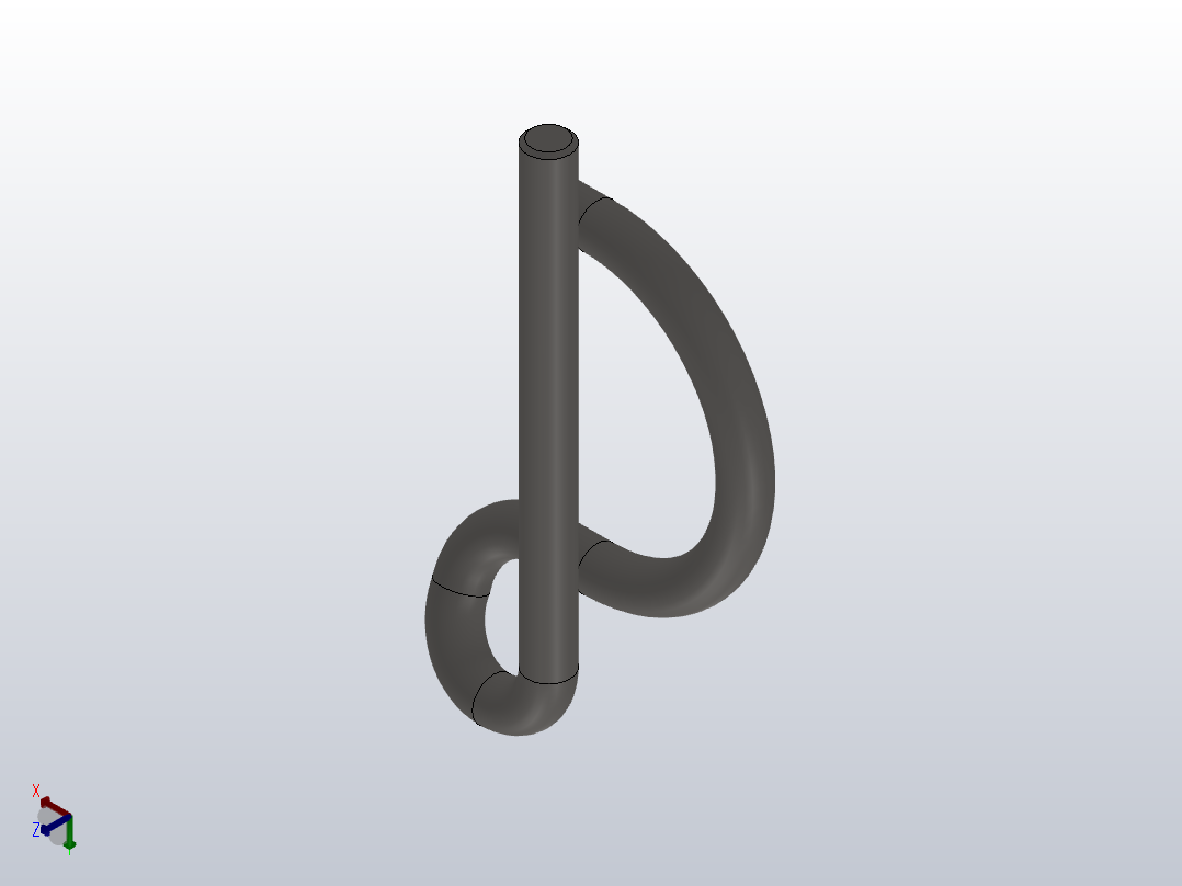 D形销[TX-10]正等轴测图