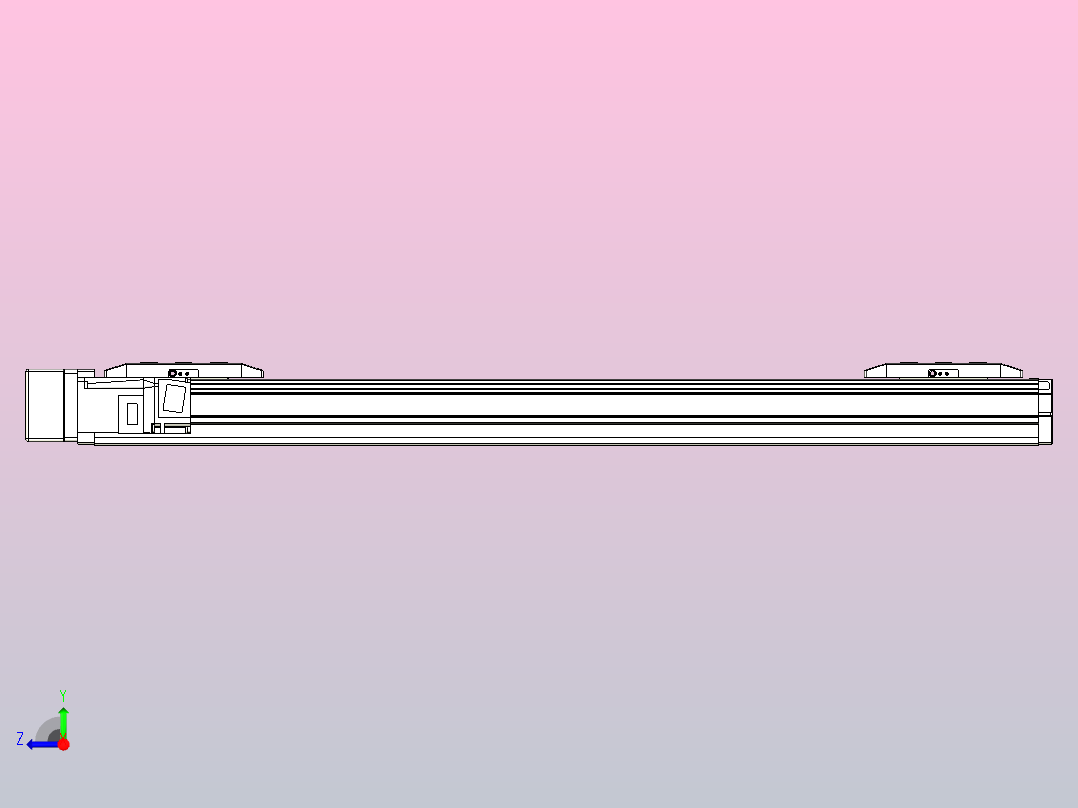 滚珠丝杠线性轴TPA-GCRS-50-1205C-L200-ML-M10-N3右视图