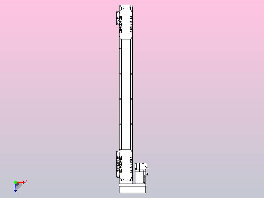 滚珠丝杠线性轴TPA-GCRS-50-1205C-L200-ML-M10-N3俯视图