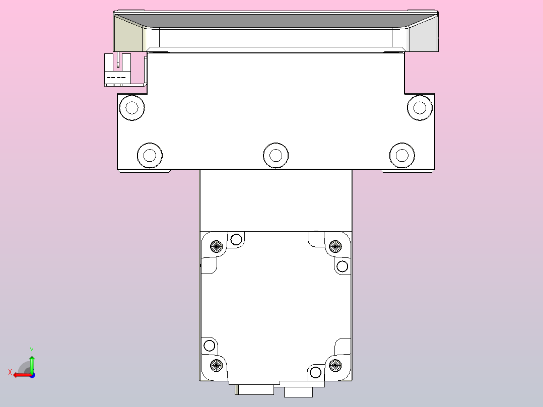 滚珠丝杠直线轴内置导轨TPA-GCR-170-2510C-L700-MP-M75-N3后视图