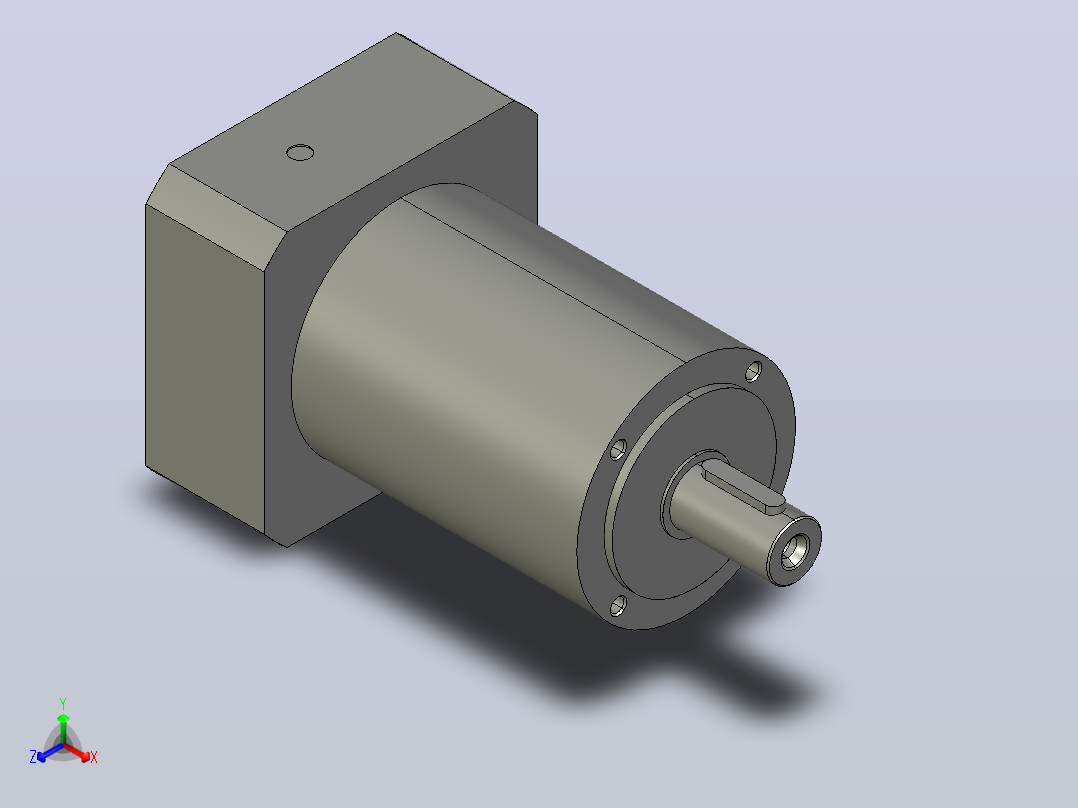 间隙减速器gearbox_gbx080015k_gbk_080_100_3_f主视图