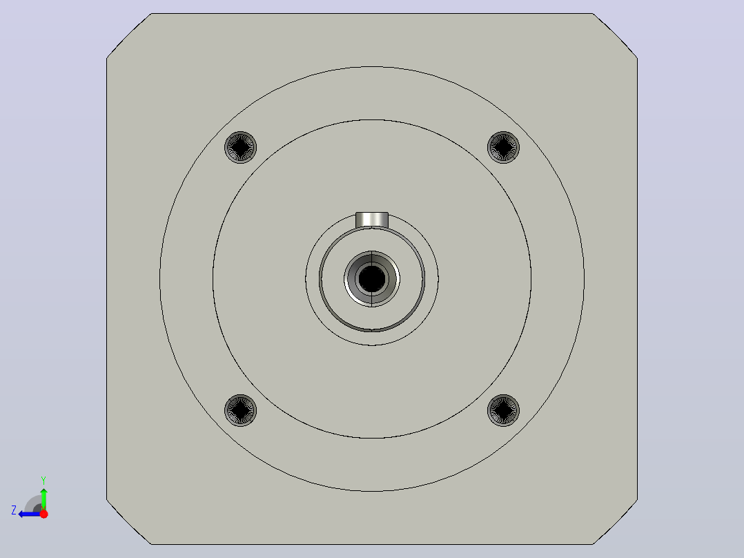 间隙减速器gearbox_gbx080015k_gbk_080_100_3_f右视图